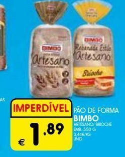Pão de forma bimbo