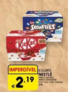 Iogurte kit kat
