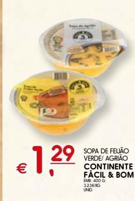 Meu Super Sopa continente promoção