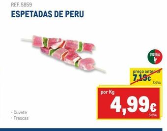 Makro Espeto de peru promoção