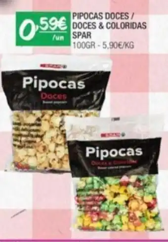 Pipocas Doces/ Doces & Coloridas Spar 100g