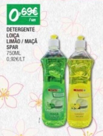 Detergente Loiça Limão/ Maçã Spar 750ml