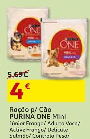 Auchan Ração cão purina one promoção