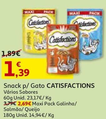 Auchan Snack gato catisfactions promoção