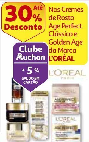 Auchan Creme rosto l'oréal paris promoção