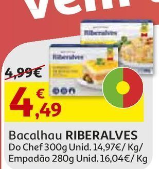 Auchan Empadão de bacalhau riberalves promoção