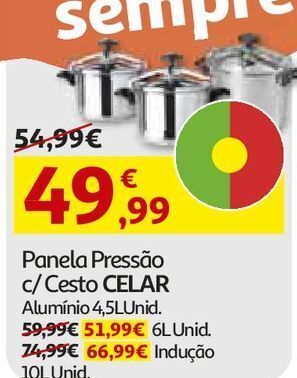 Panela pressão c/ cesto celar