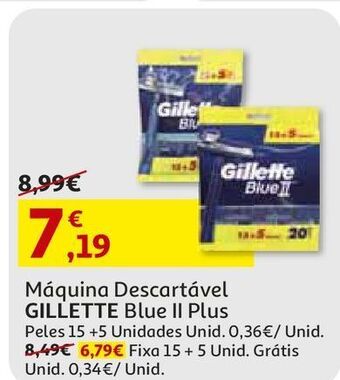 Auchan Máquina descartável gillette promoção
