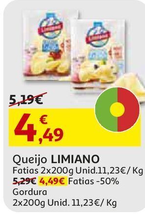 Auchan Queijo limiano promoção