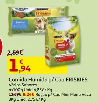 Auchan Comida húmida cão ad friskies promoção