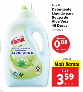 Lidl Detergente líquido formil promoção