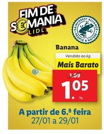 Lidl Banana promoção