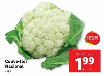 Lidl Couve flor promoção
