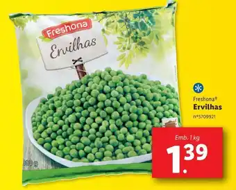 Lidl Ervilhas verdes promoção