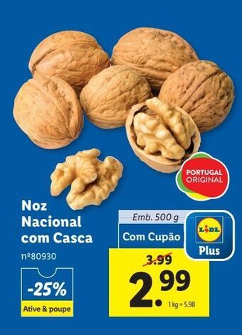 Lidl Nozes promoção