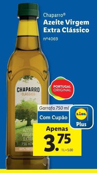 Lidl Azeite virgem chaparro promoção