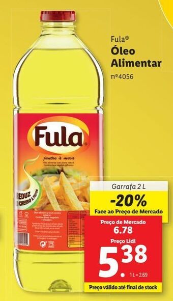 Lidl Óleo para fritar fula promoção