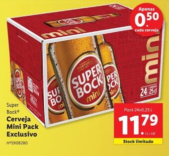 Lidl Cerveja super bock promoção
