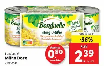 Milho doce bonduelle