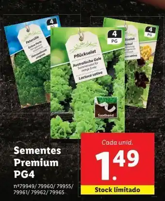 Lidl Sementes promoção