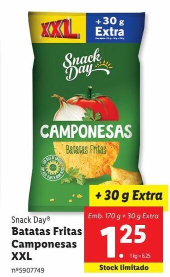 Lidl Batata chips snack day promoção