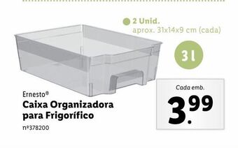 Lidl Caixa organizadora promoção