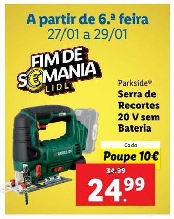 Lidl Serra parkside promoção