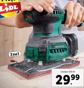 Lidl Lixadeira parkside promoção