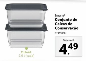 Lidl Pote hermético ernesto promoção