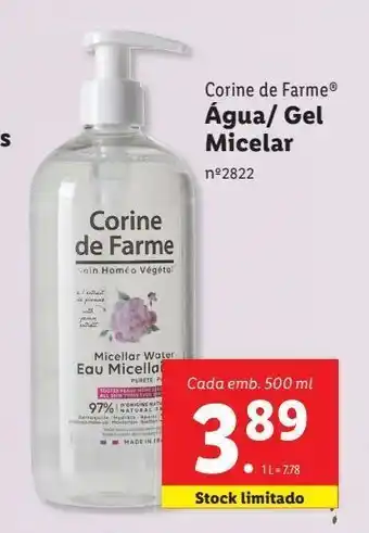 Lidl Desmaquilhante corine de farme promoção