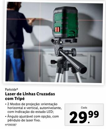 Lidl Medidor laser parkside promoção