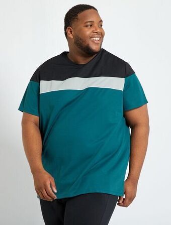 Kiabi T-shirt color-block promoção