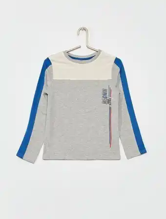 Kiabi T-shirt bi-matéria com microfibra promoção