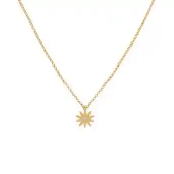 Gargantilha estrela 10 pontas chapado ouro