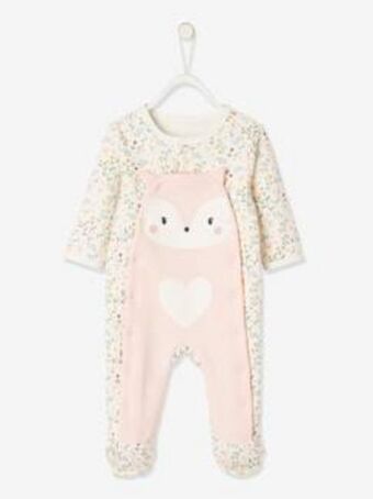 Vertbaudet Pijama em moletão com molas de pressão à frente, para... promoção
