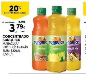 Continente Concentrado Sunquick 580ml promoção