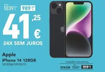Radio Popular Apple Iphone 14 128GB promoção