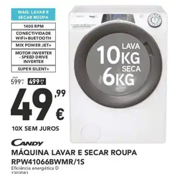 Radio Popular Candy Máquina Lavar E Secar Roupa 10kg promoção