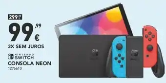 Radio Popular Nintendo Switch Consola Neon promoção