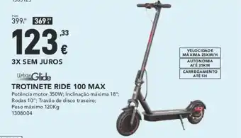 Radio Popular Under Glide Trotinete Ride 100 Max promoção
