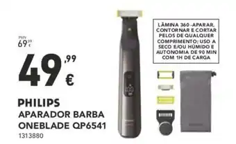 Radio Popular Philips Aparador Barba Oneblade promoção