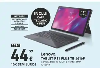 Radio Popular Lenovo Tablete P11 Plus TB-J616F promoção