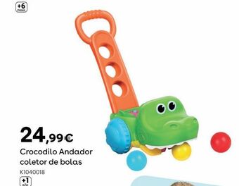 Toys R Us B-kids - crocodilo andador coletor de bolas promoção