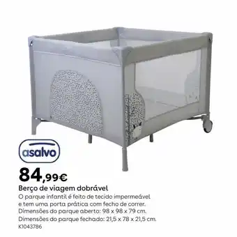 Asalvo - berço de viagem dobrável