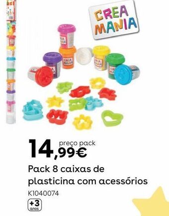 Toys R Us Pack 8 caixas de plasticina com acessórios promoção