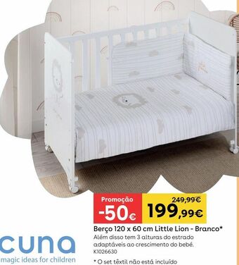Toys R Us Berço 120 x 60 cm little lion - branco promoção