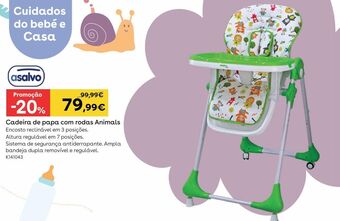 Toys R Us Asalvo - cadeira de papa com rodas animals promoção