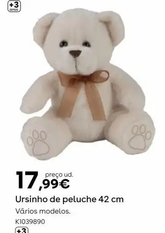 Toys R Us Ami plush - ursinho de peluche 42 cm (vários modelos) promoção