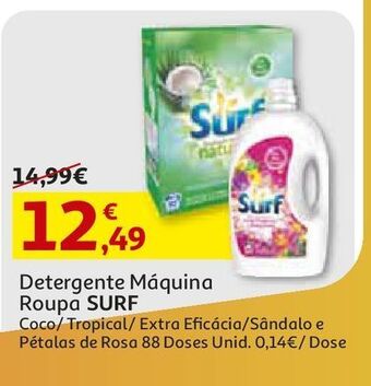 Auchan Det. roupa máq. liquído surf promoção