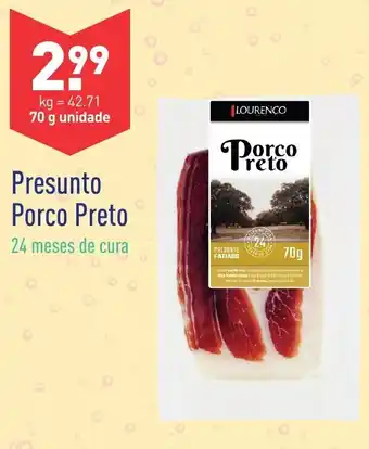 ALDI Presunto Porco Preto 70g promoção
